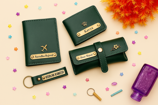 name wallet 4pcs set